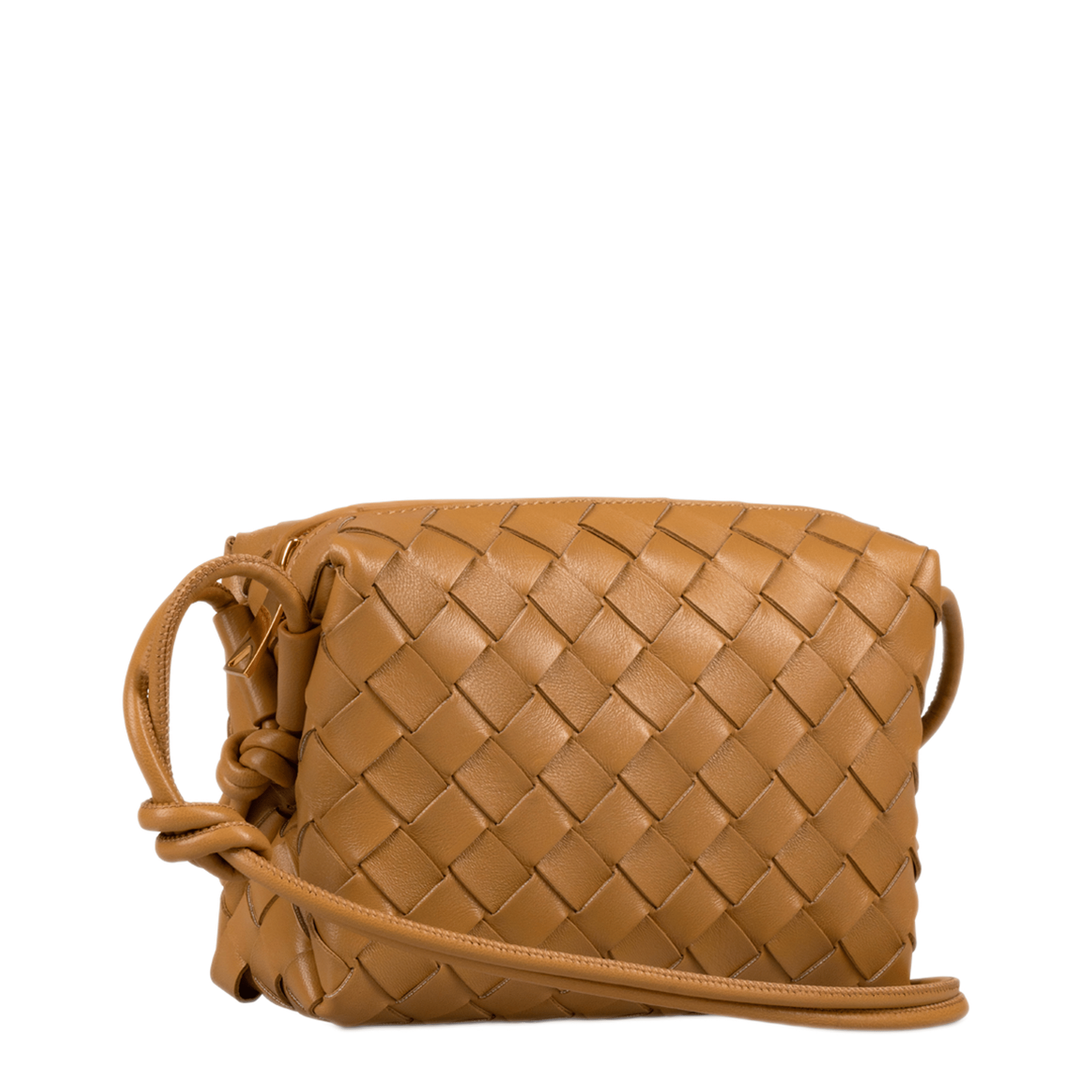 Bottega Veneta Loop Mini Lambskin Camera Bag - Brown