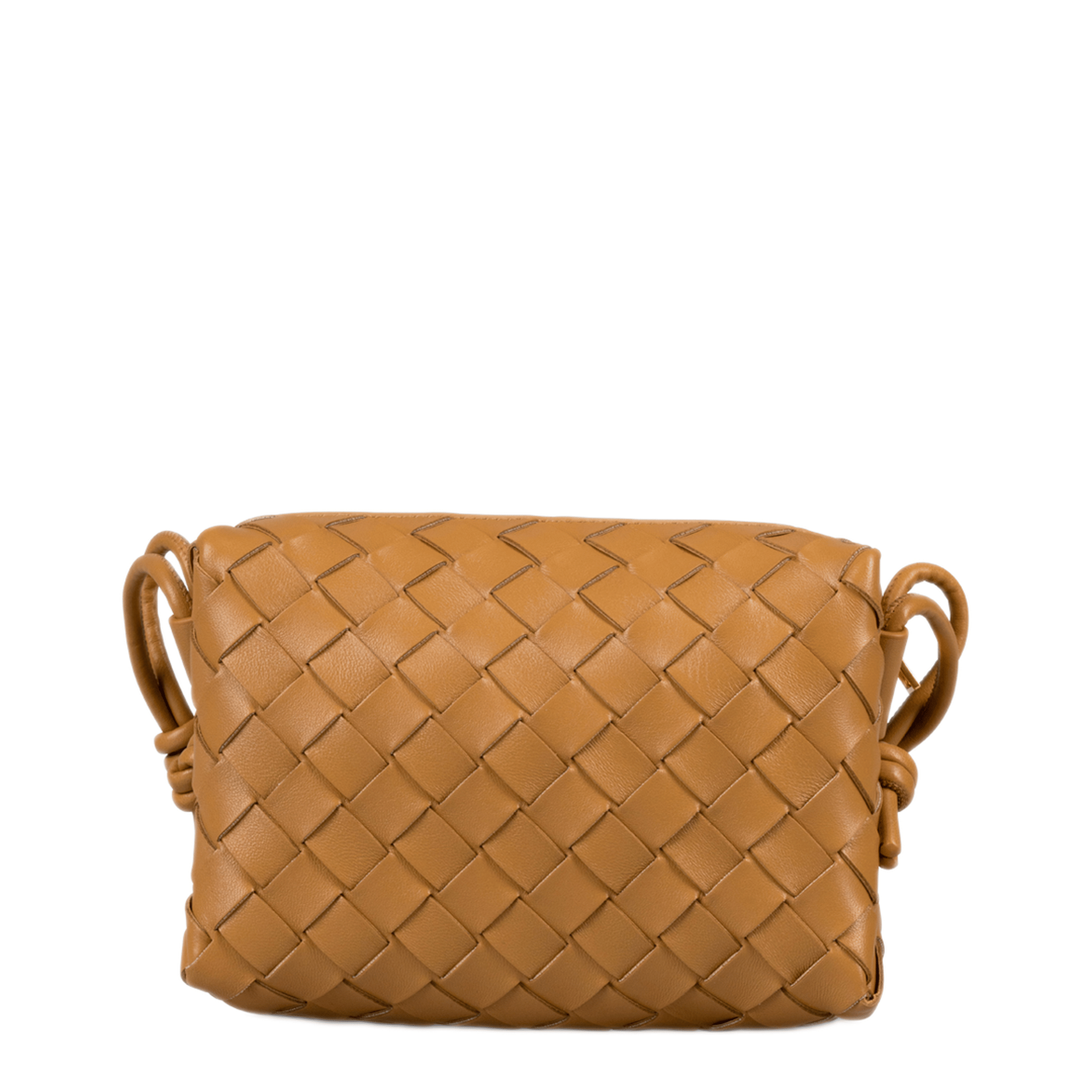 Bottega Veneta Loop Mini Lambskin Camera Bag - Brown