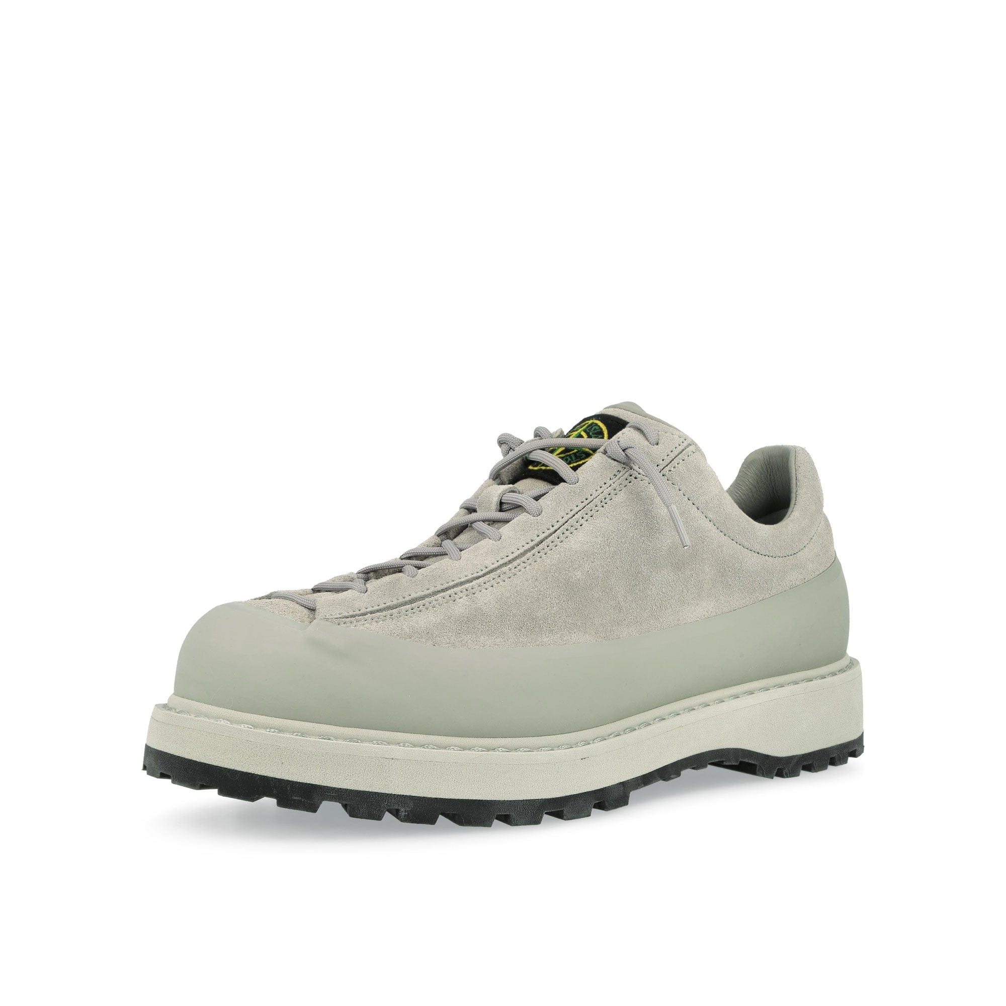 Stone Island Suede Shoes With Compass Patch On Tongue