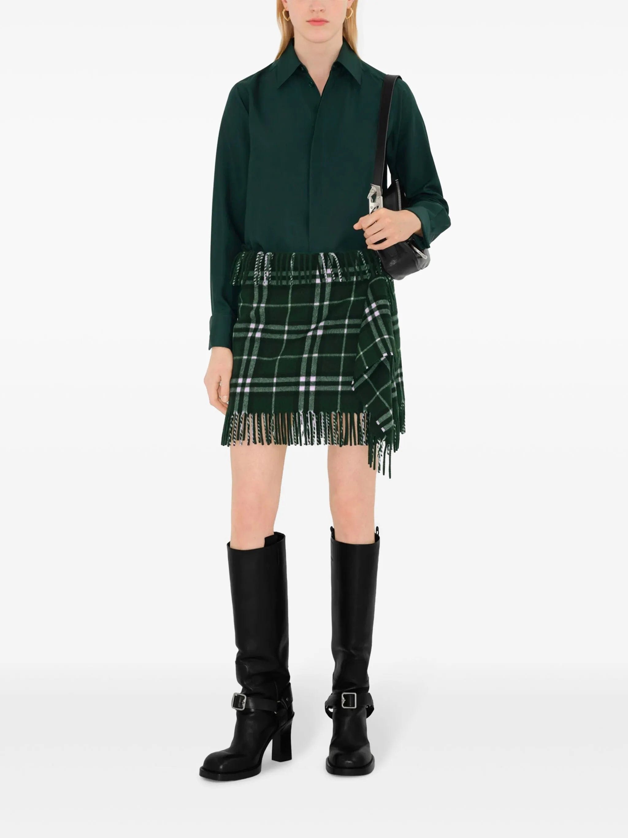 Burberry checked mini skirt