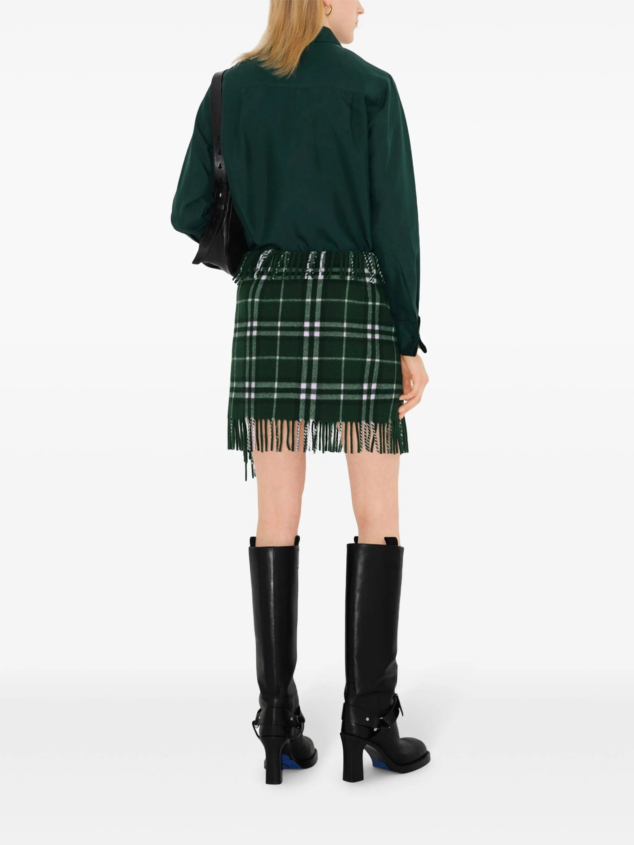 Burberry checked mini skirt