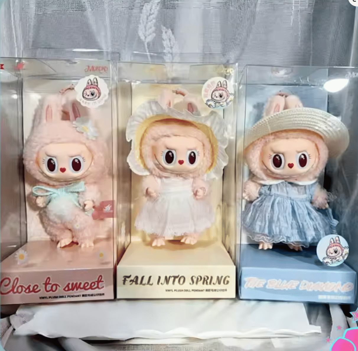 Pop Mart Labubu Mokoko Vinyl Plush Doll – Pop Mart Popland Exclusive Mystery Box (Multiple Designs)