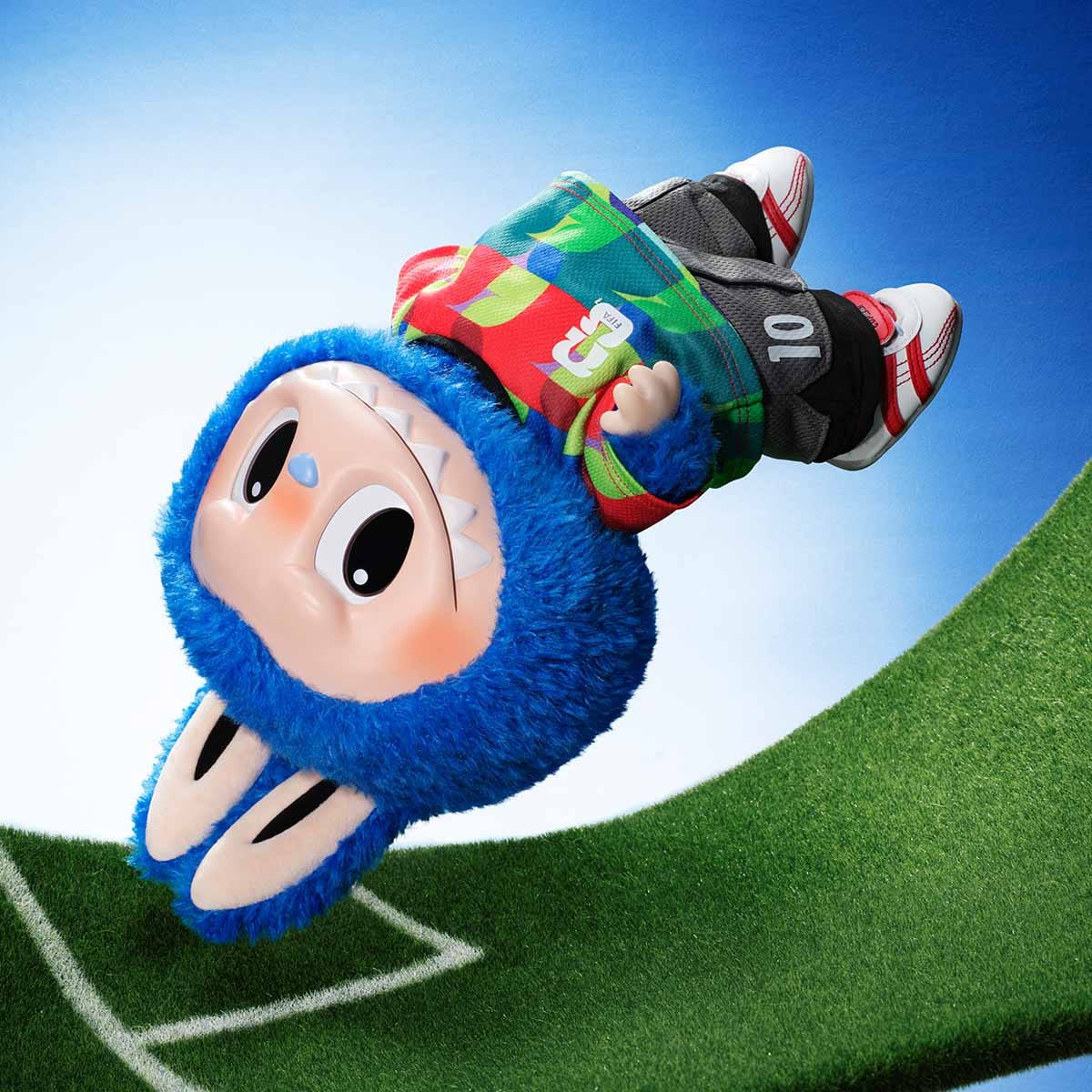 Pop Mart The Monsters Labubu x Fifa Series Labubu Catch The Vinyl Plush Doll