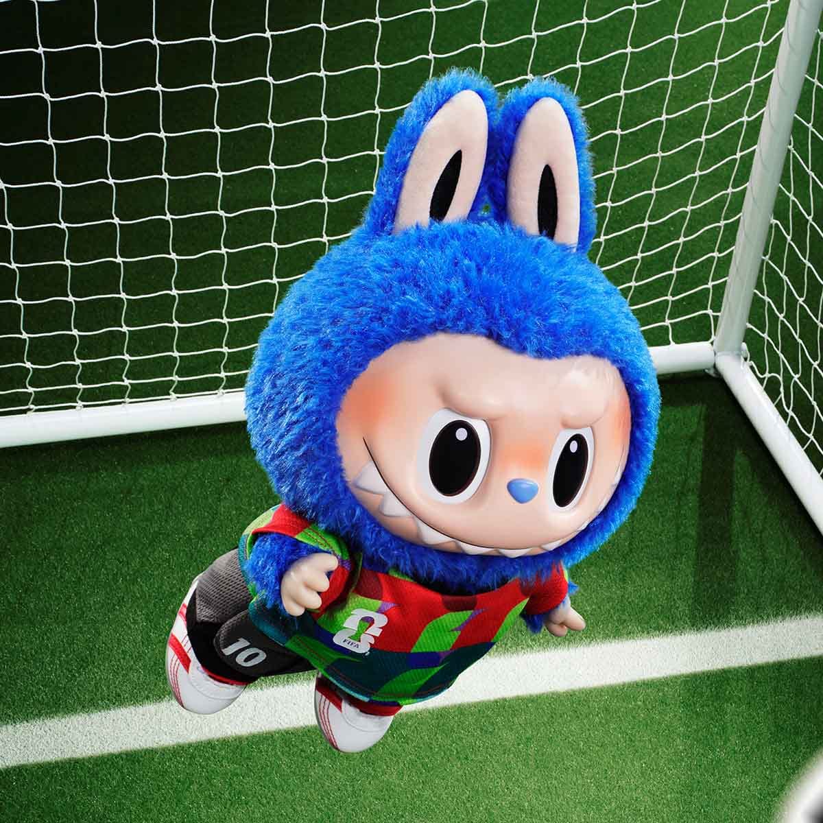 Pop Mart The Monsters Labubu x Fifa Series Labubu Catch The Vinyl Plush Doll