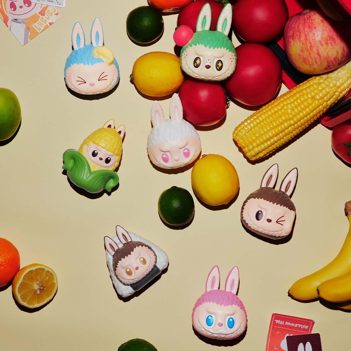 Pop Mart Labubu The Monsters Wacky Mart Series Squishy Charm Sealed Case (6 Blind Box)
