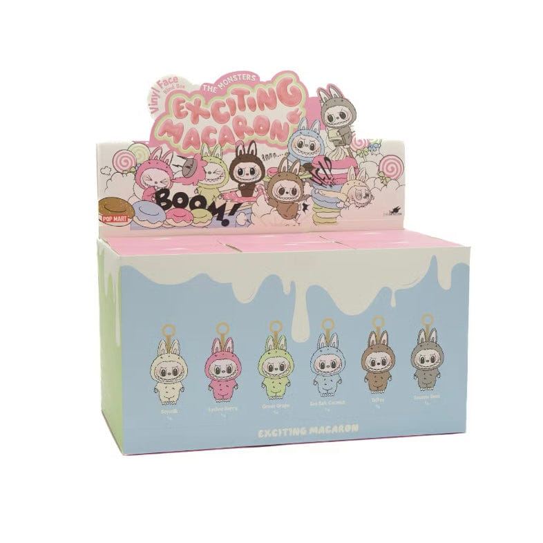 Pop Mart Labubu The Monster Exiting Macaron Vinyl Plush Sealed Case Set (6 Blind Box)set