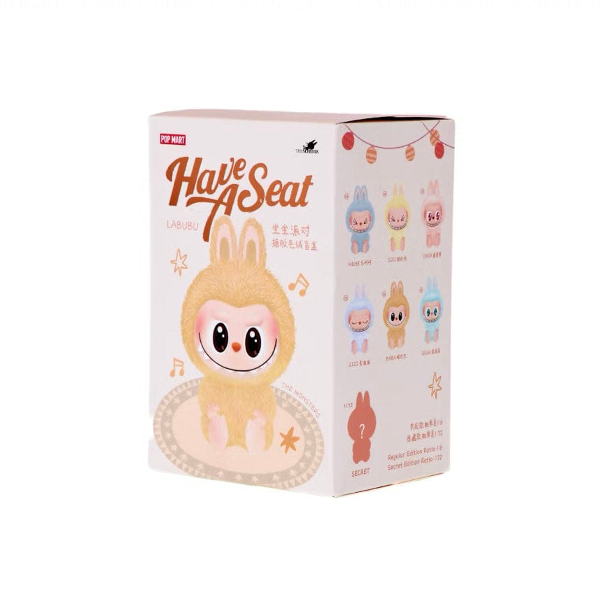 POP MART LABUBU THE MONSTERS HAVE A SEAT VINYL PLUSH BLIND SCATOLA BOX