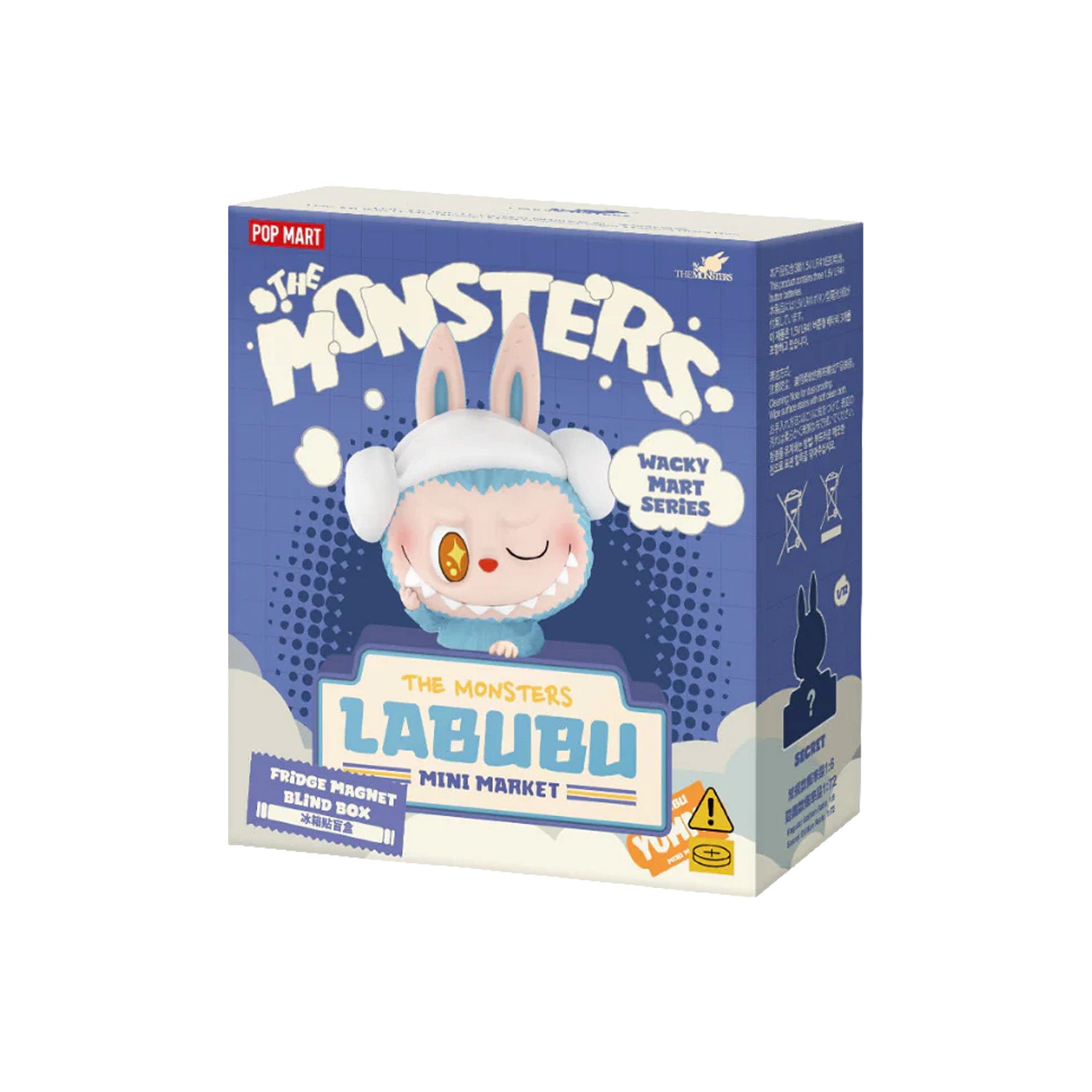 POP MART Labubu The Monsters Wacky Mart Series Fridge Magnet Sealed Case (6 Blind Boxes)