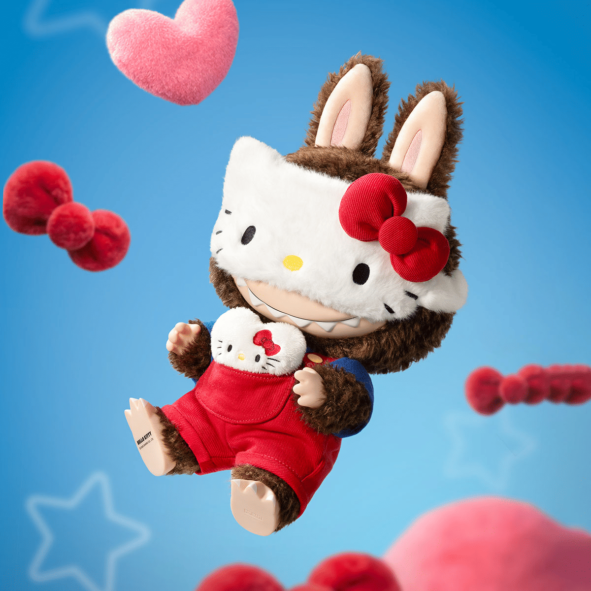POP MART LABUBU THE MONSTERS x HELLO KITTY 搪膠毛絨公仔