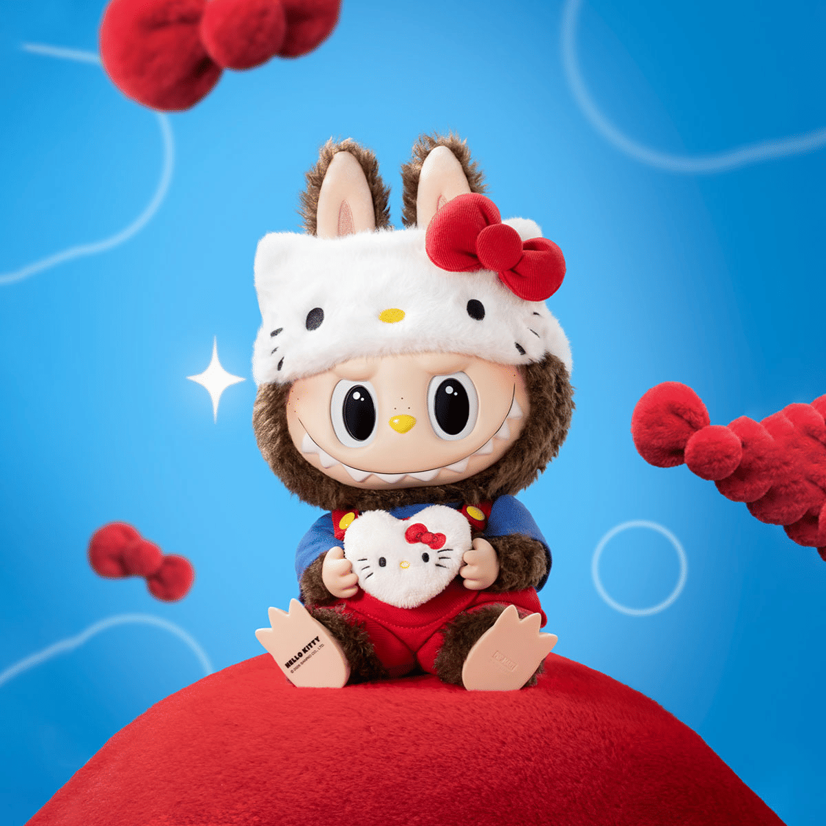 POP MART LABUBU THE MONSTERS x HELLO KITTY 搪膠毛絨公仔
