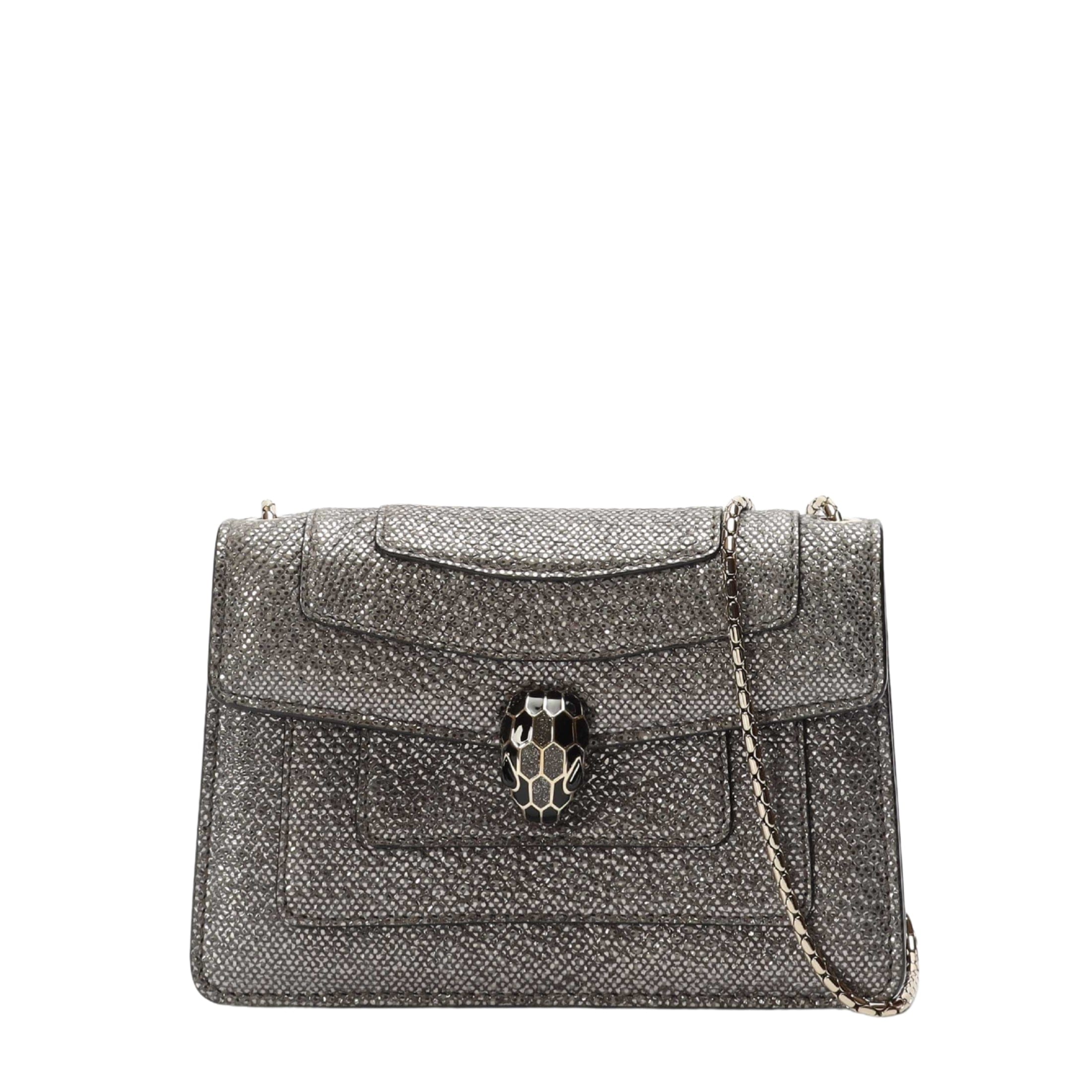 Bulgari Bvlgari Serpenti Forever Grey Crossbody Mini Bag