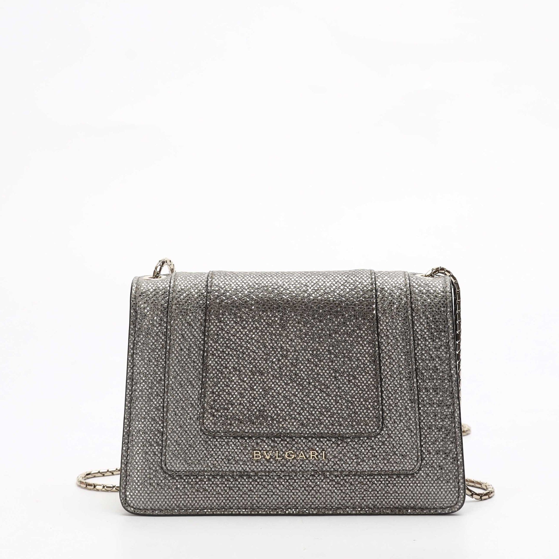 Bulgari Bvlgari Serpenti Forever Grey Crossbody Mini Bag