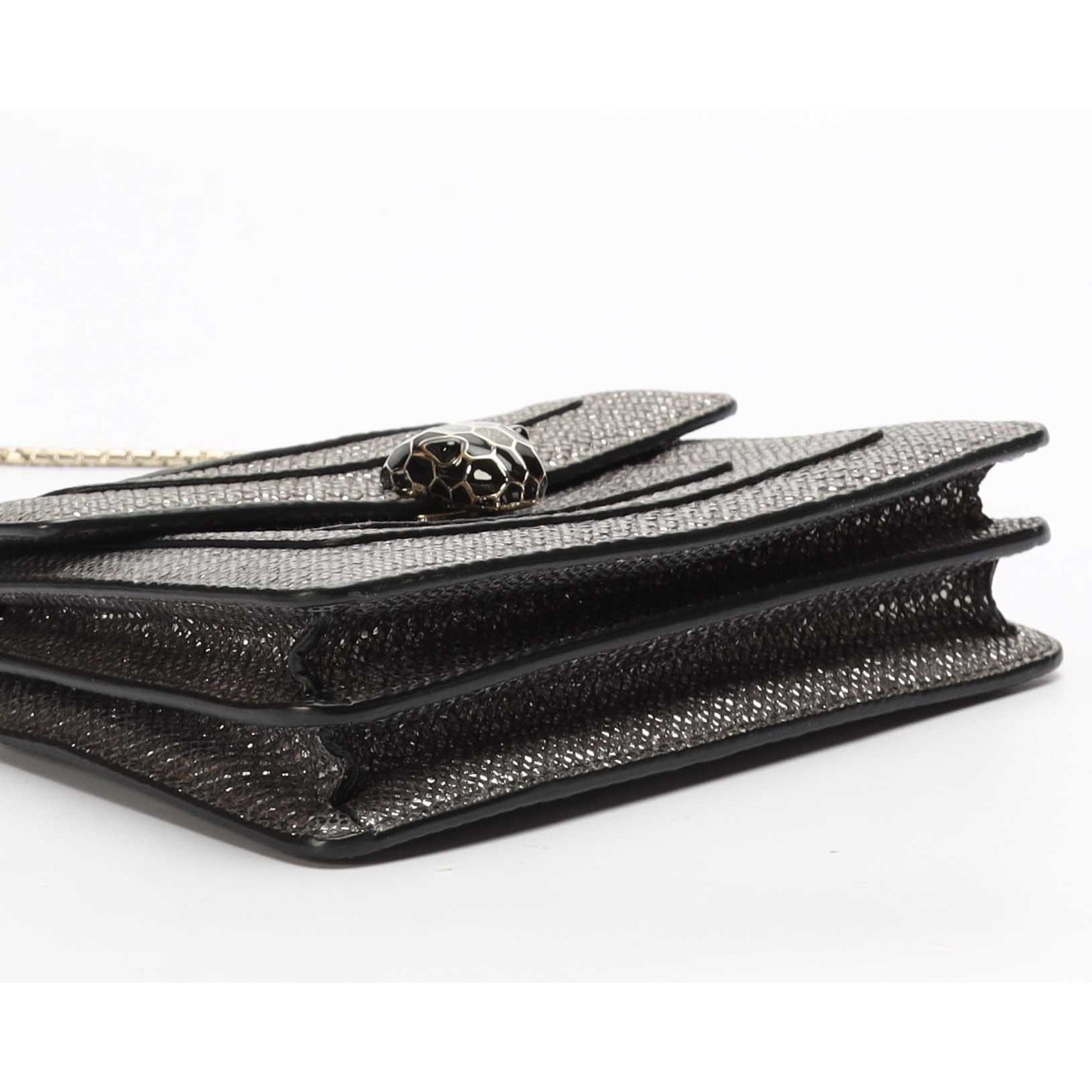 Bulgari Bvlgari Serpenti Forever Grey Crossbody Mini Bag