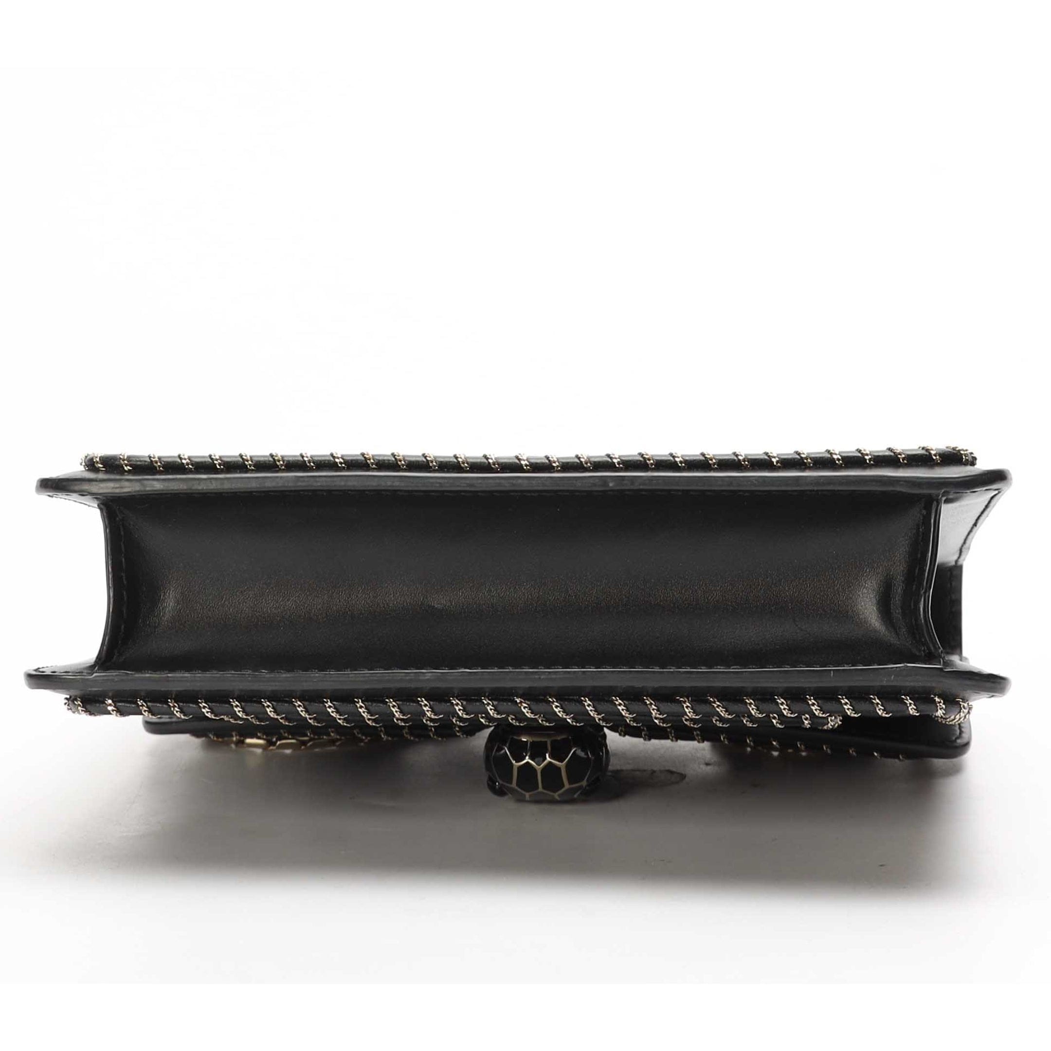 Bulgari Bvlgari Black Serpenti Blast Flap Crossbody Bag