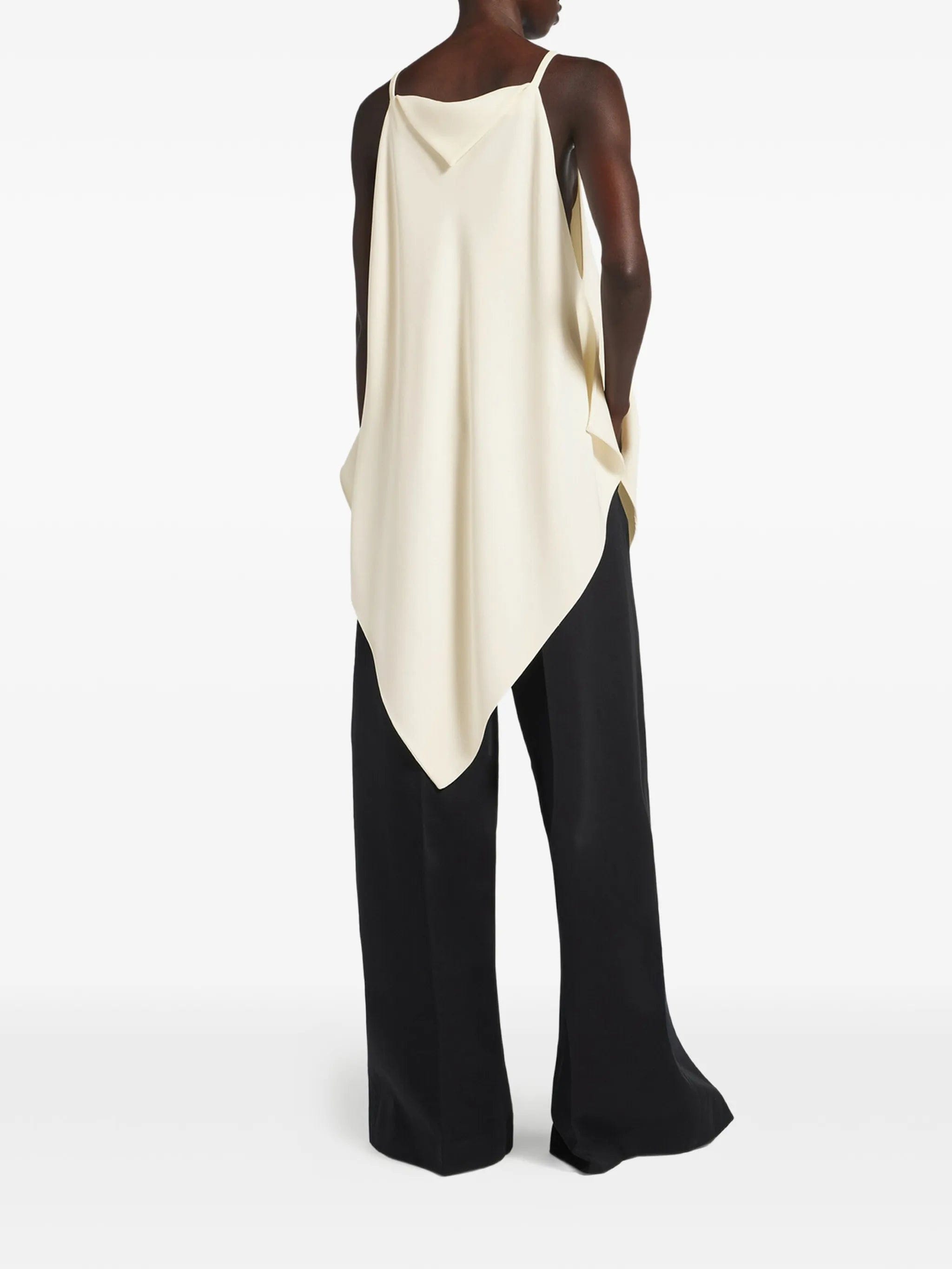 Balenciaga V - neck spaghetti - strap blouse