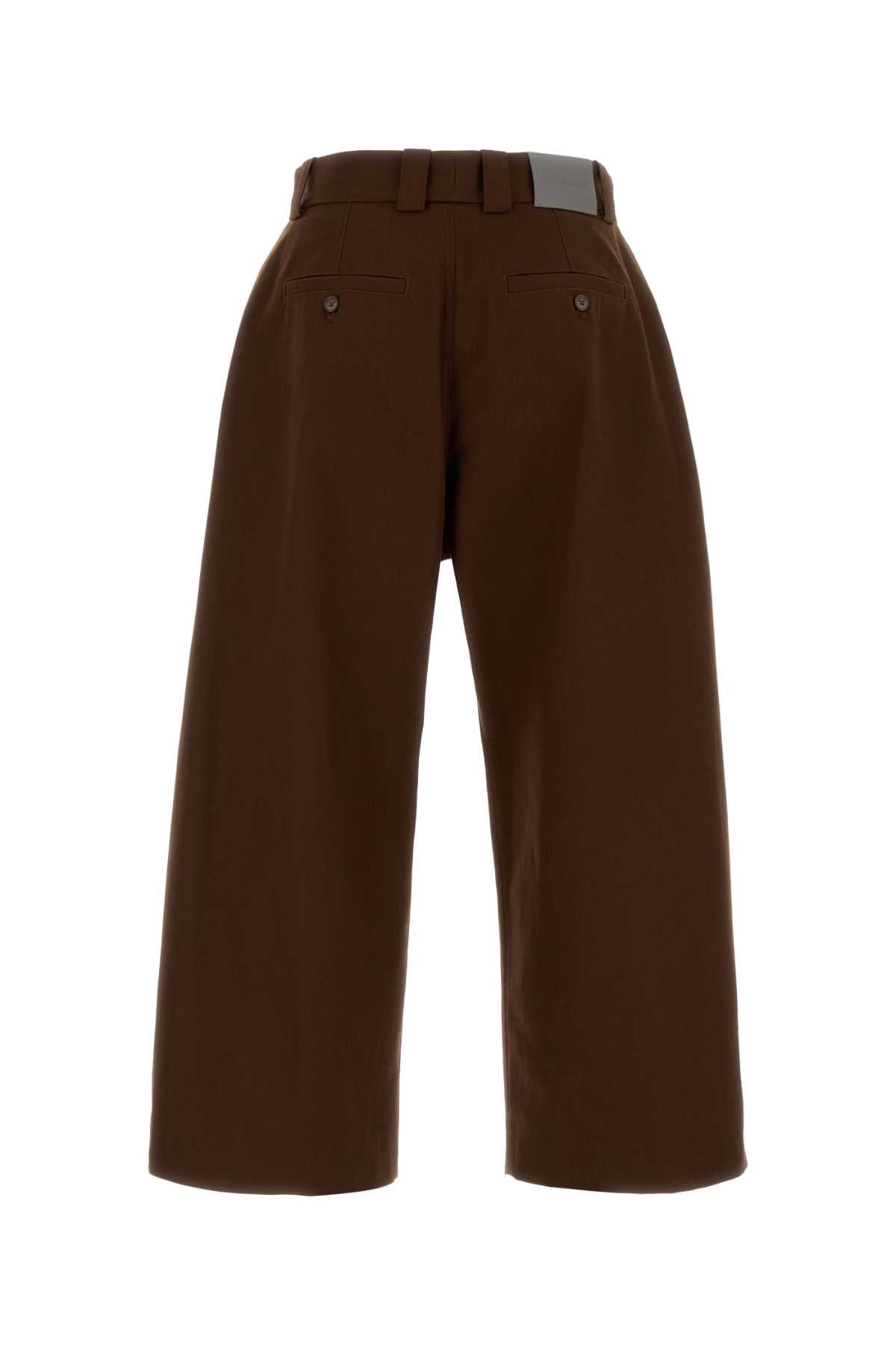 Balenciaga Cotton Trousers — Brown