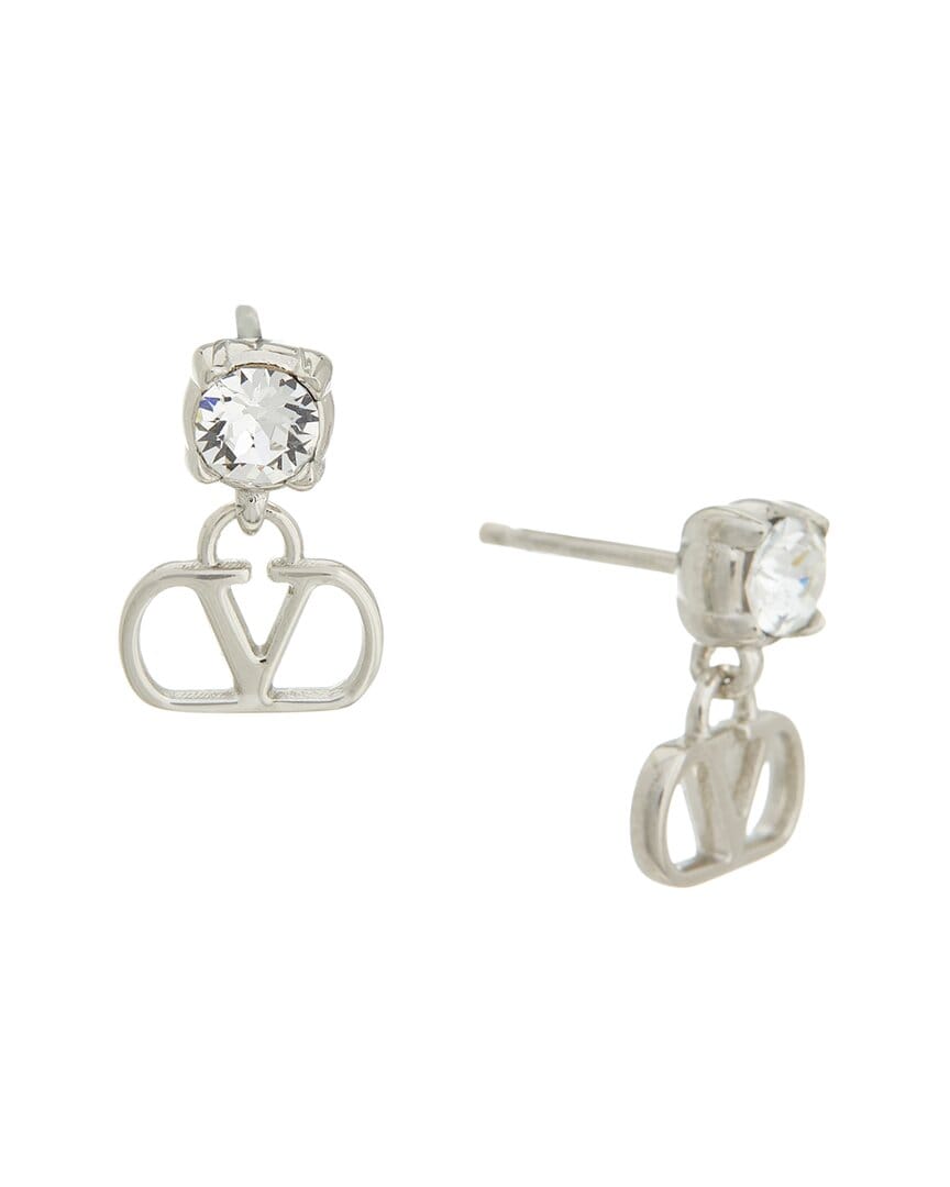 Valentino Vlogo Signature Swarovski Earrings