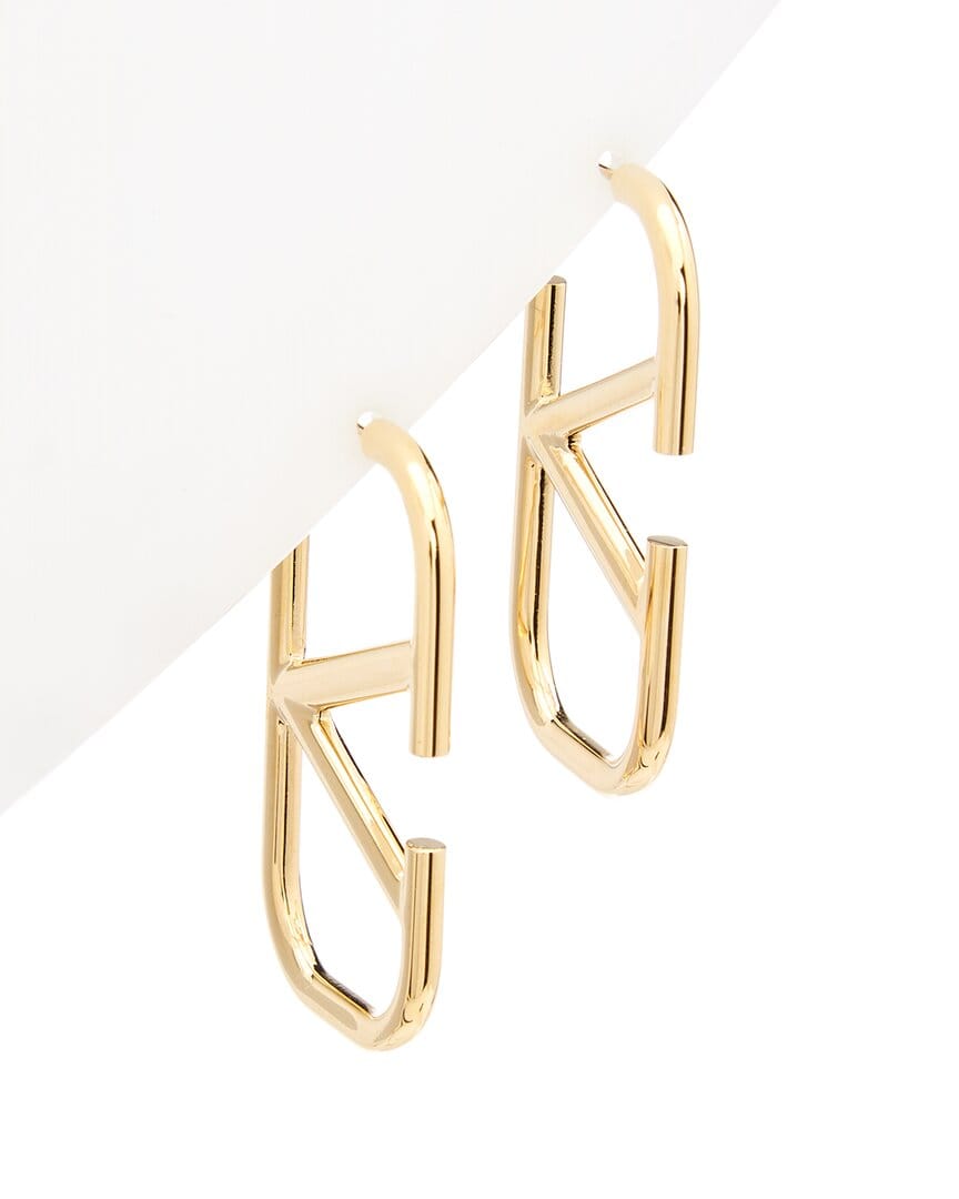 Valentino Vlogo Metal Earrings