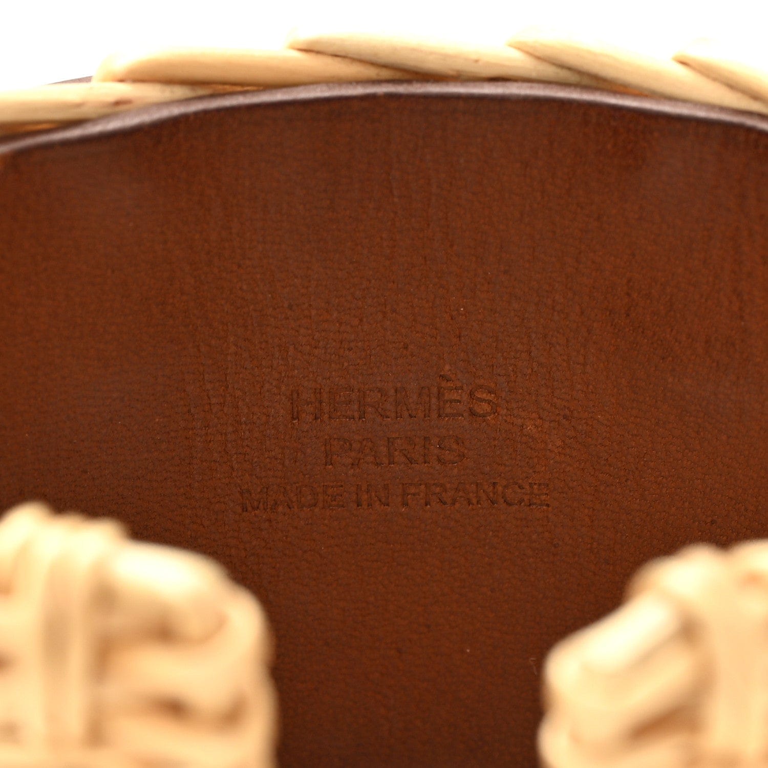 Hermes Barenia Osier Collier De Chien CDC Picnic Bracelet T3 Fauve