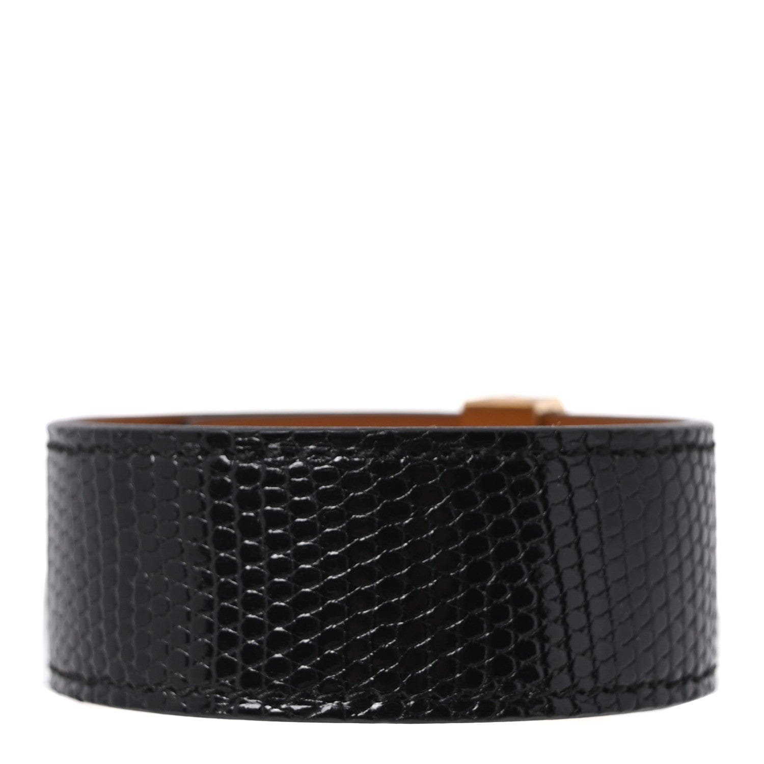 Hermes Lizard Collier de Chien CDC 24 Bracelet T3 Black
