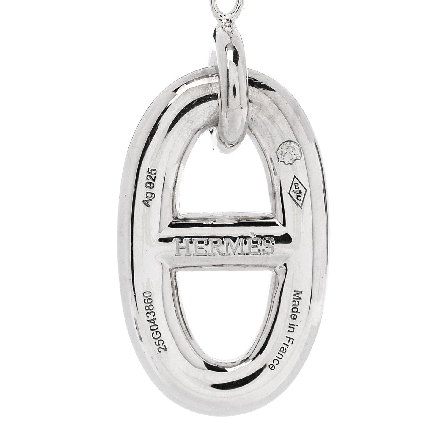 Hermes Sterling Silver Farandole Drop Earrings