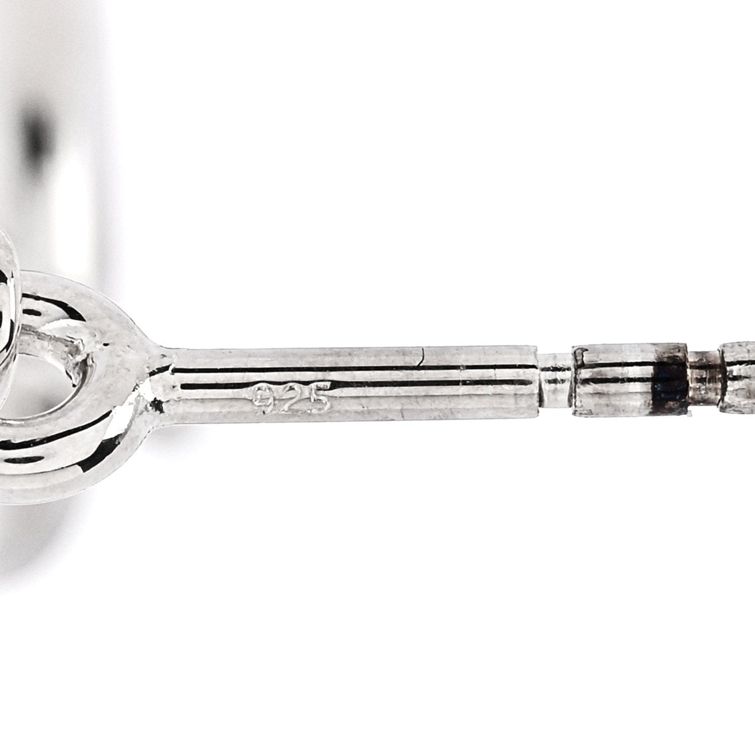 Hermes Sterling Silver Farandole Drop Earrings