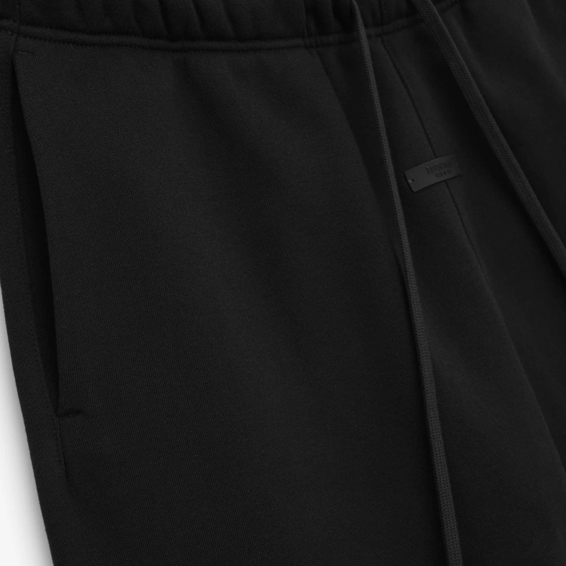 Fear of God Essentials Cuffed Fleece Sweatpants State (FW24) Black