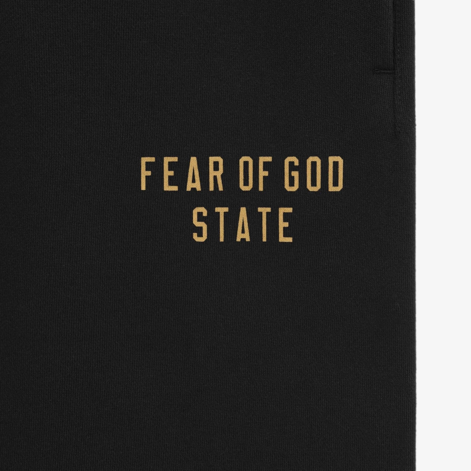 Fear of God Essentials Cuffed Fleece Sweatpants State (FW24) Black