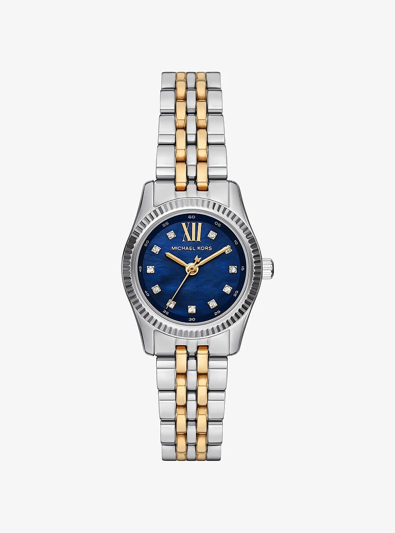 Michael Kors Montre miniature Lexington de deux tons à pavé