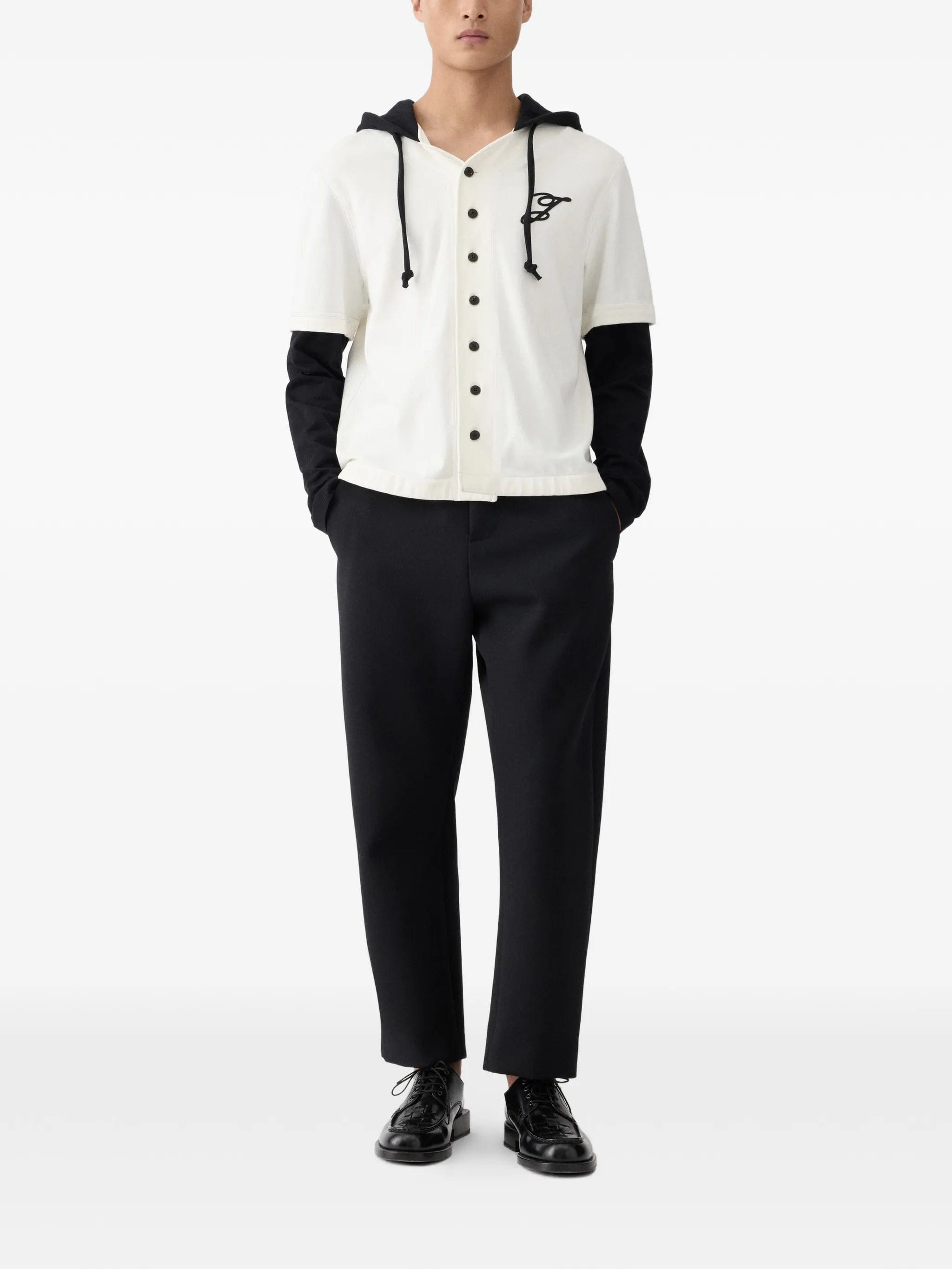 Jacquemus The Letro layered logo - patch hoodie