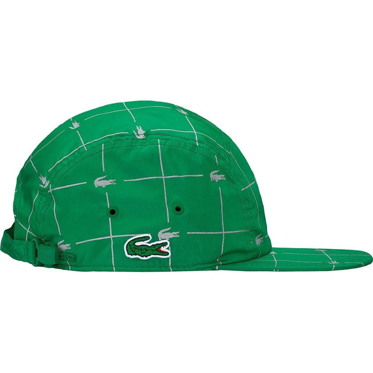 Supreme Lacoste Reflective Grid Nylon Camp Cap (Green)
