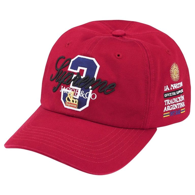 Supreme La Martina Jacob & Co 6 - Panel Hat (Red)