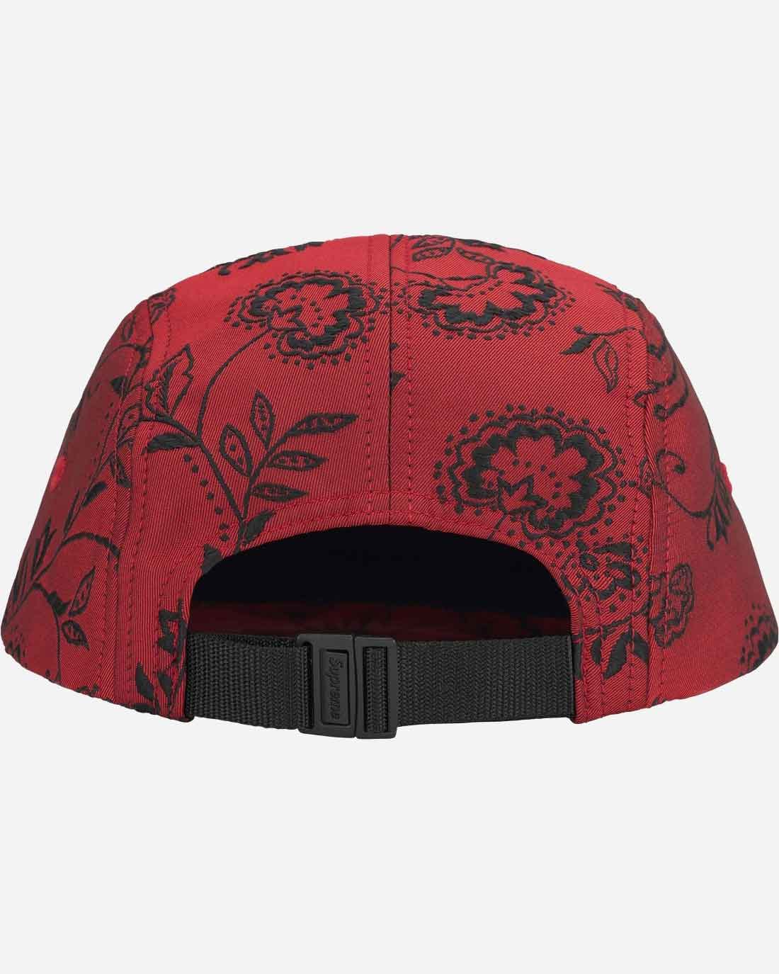 Supreme Floral Jacquard Camp Cap White