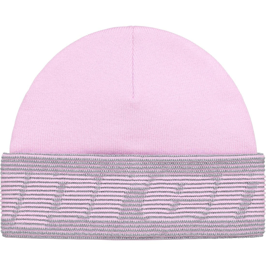 Supreme Reflective Jacquard Beanie Light Pink