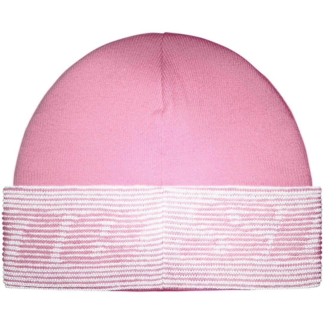 Supreme Reflective Jacquard Beanie Light Pink