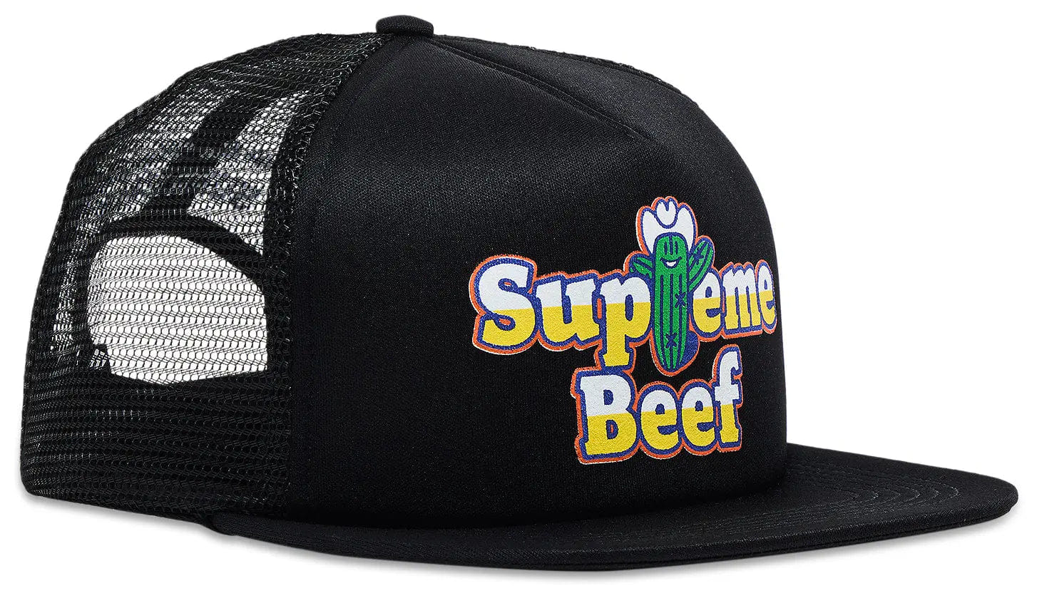 Supreme Beef Mesh Back 5 Panel Black