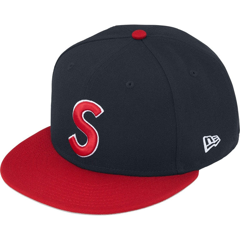 Supreme New Era Reaper S Logo 59Fifty Fitted Hat Navy