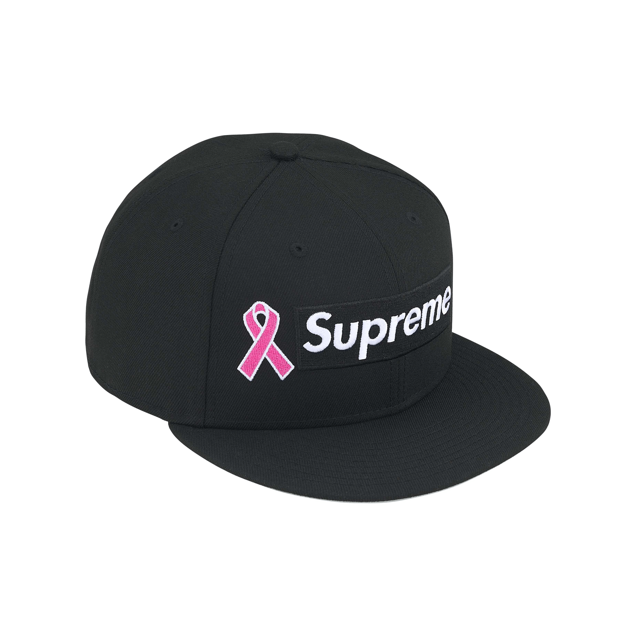 Supreme Breast Cancer Awareness Box Logo New Era® Cap Black (FW25)