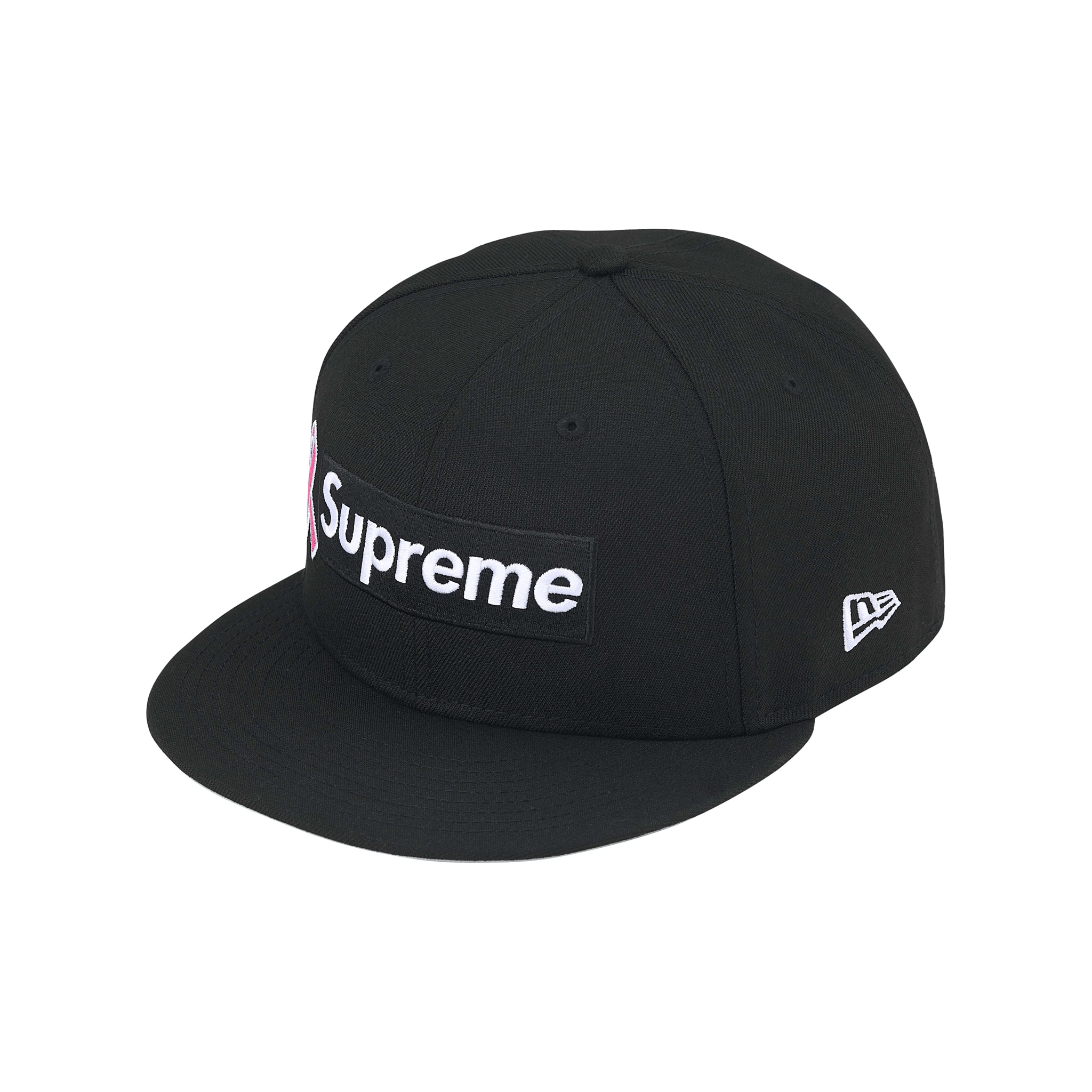 Supreme Breast Cancer Awareness Box Logo New Era® Cap Black (FW25)