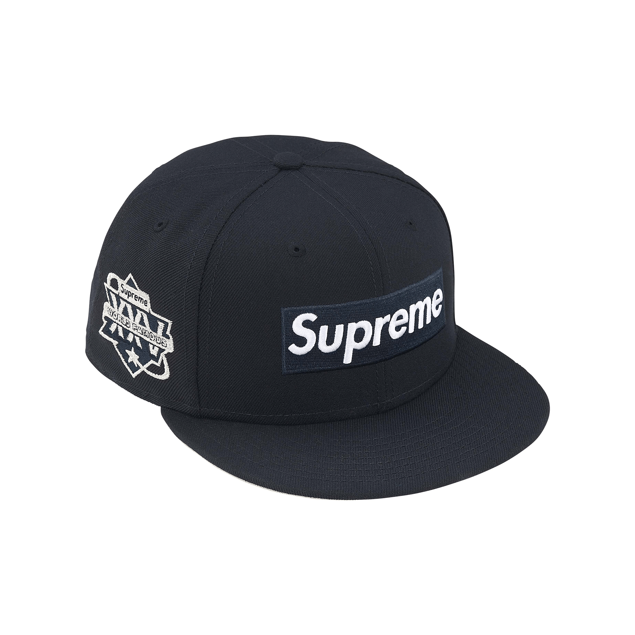 Supreme Championship Box Logo New Era Cap Navy (SS25)