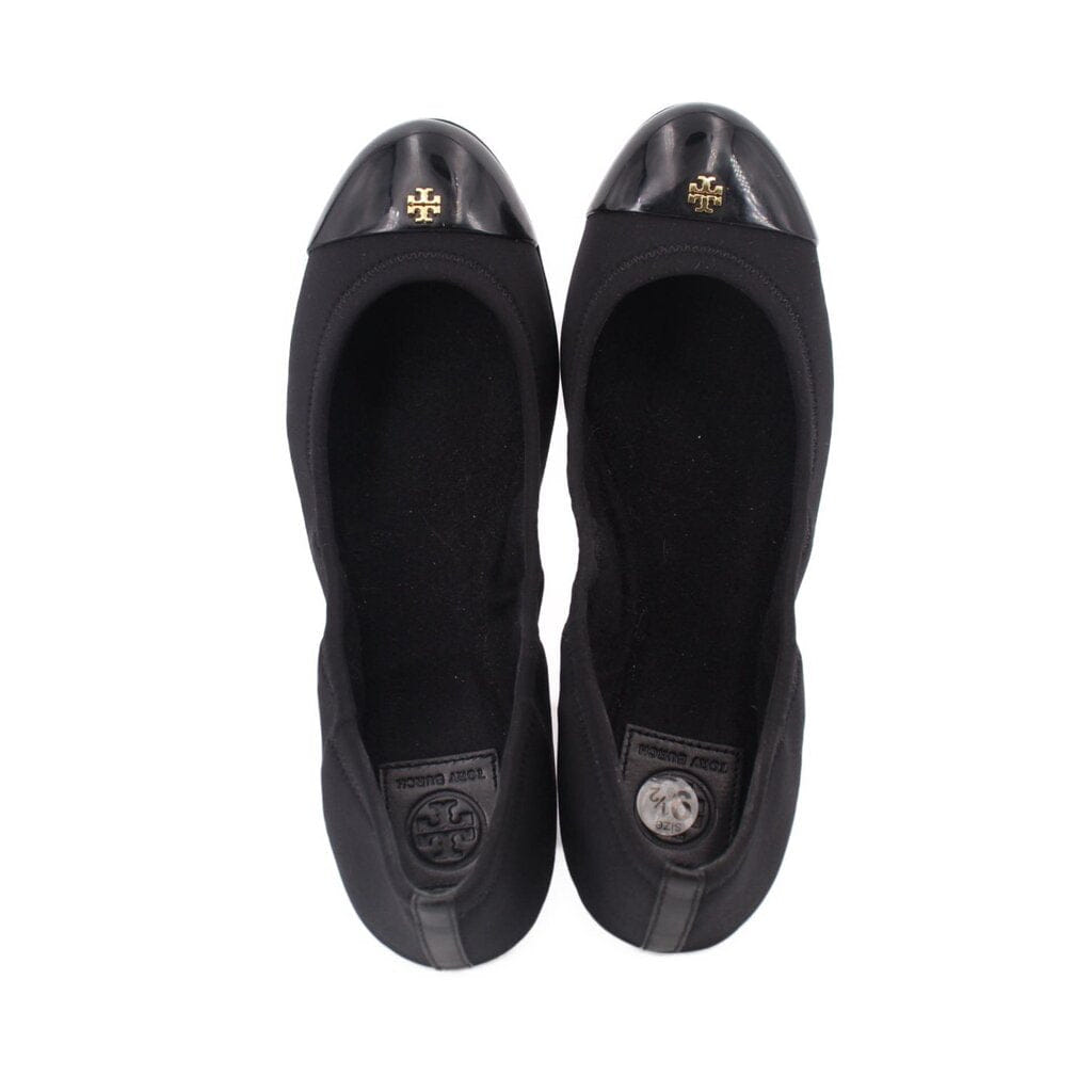 Tory Burch SUEDE FLATS BLACK 9.5 US
