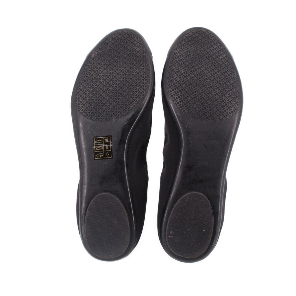 Tory Burch SUEDE FLATS BLACK 9.5 US