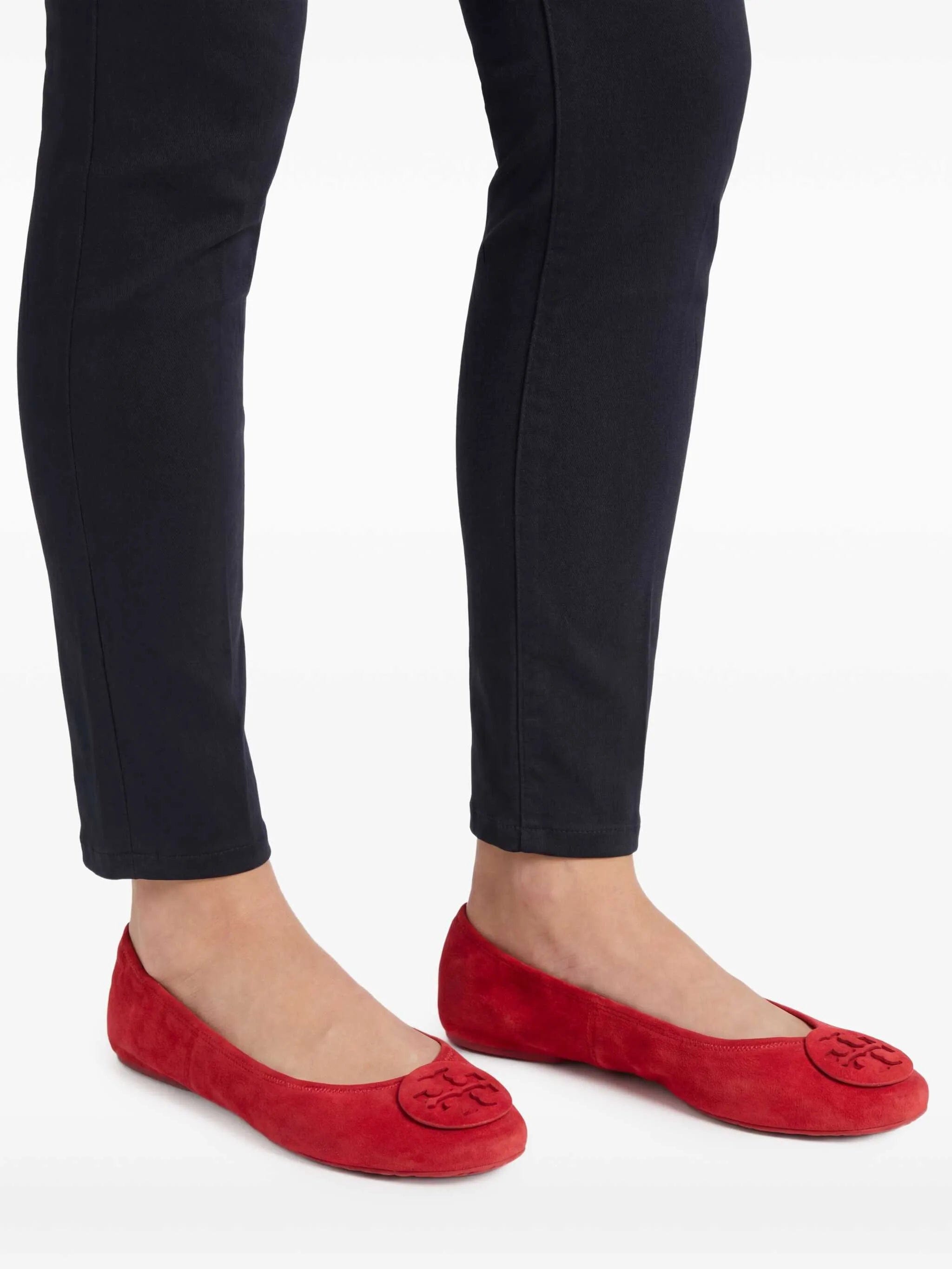 Tory Burch Reva logo detail ballet flats