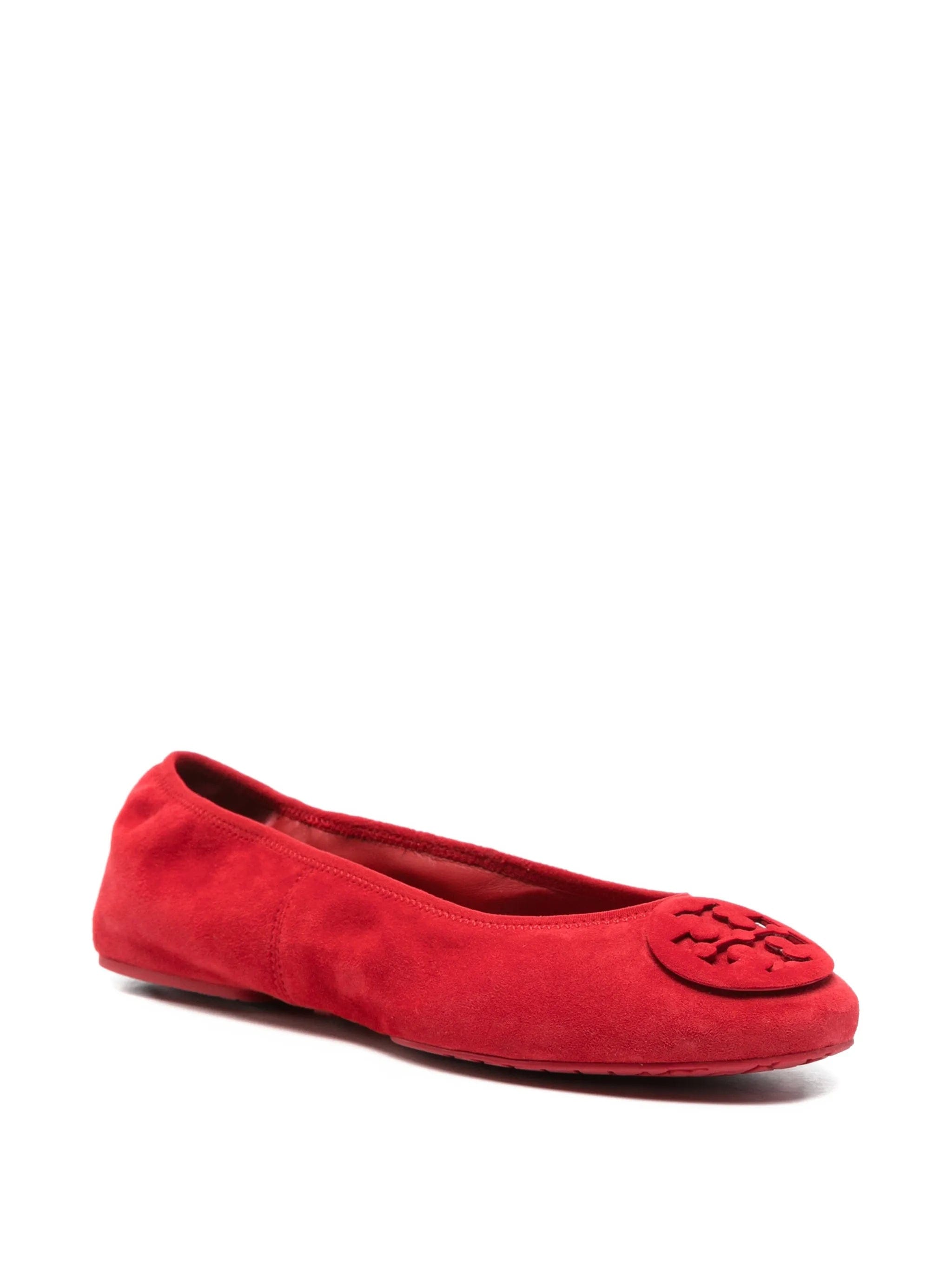 Tory Burch Reva logo detail ballet flats