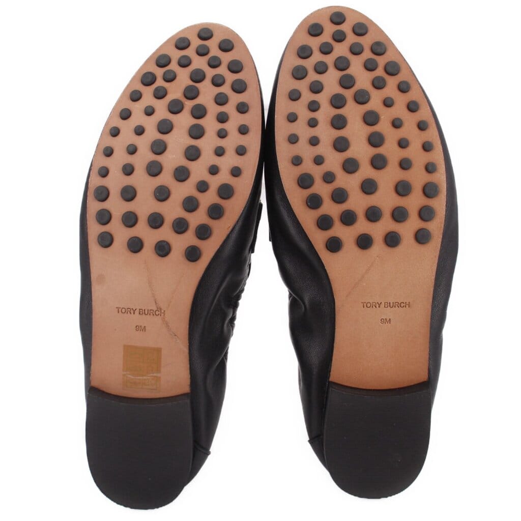 Tory Burch BALLET LOAFERS BLACK 9 US