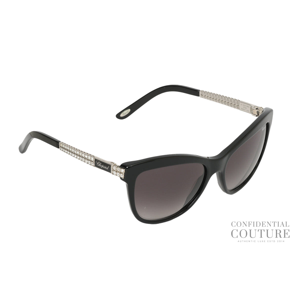 Chopard Black Gradien SCH 189S Cat Eye Sunglasses