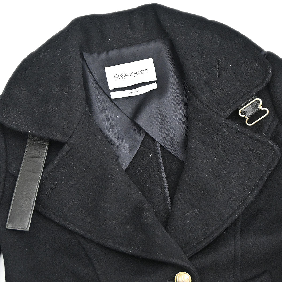 Saint Laurent Yves Saint Laurent 2012 Coat Black #F34