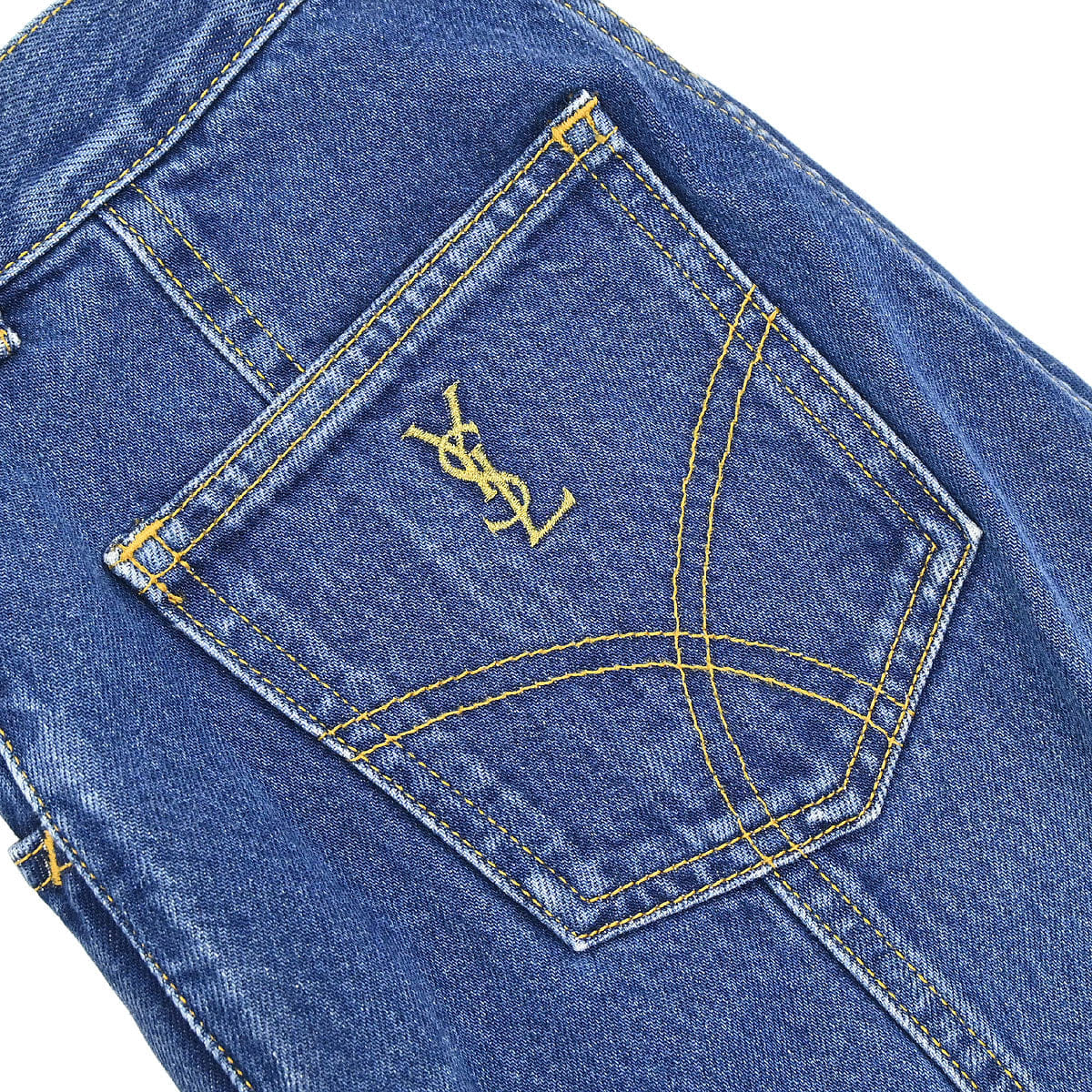 Saint Laurent Yves Saint Laurent Long Denim Pants Blue #38