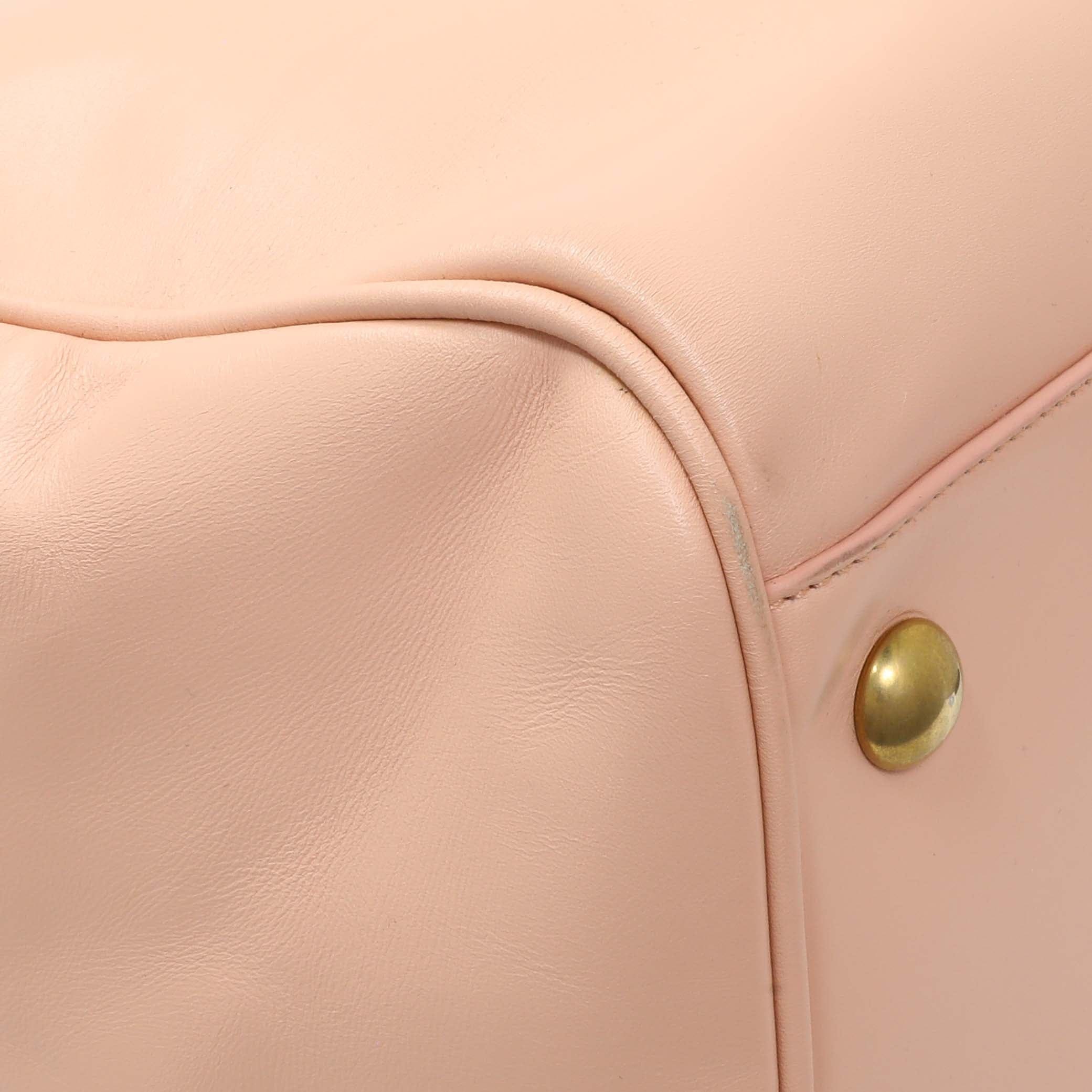 Saint Laurent Peach Calfskin Classic Baby Duffle