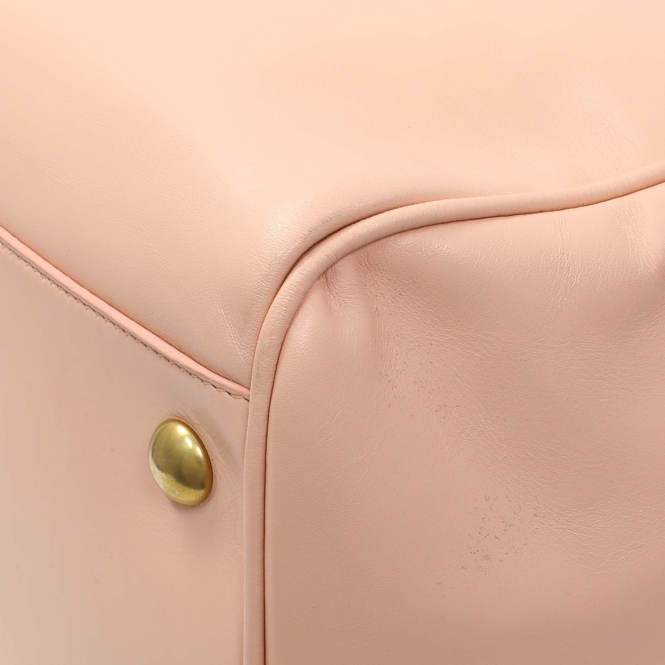 Saint Laurent Peach Calfskin Classic Baby Duffle